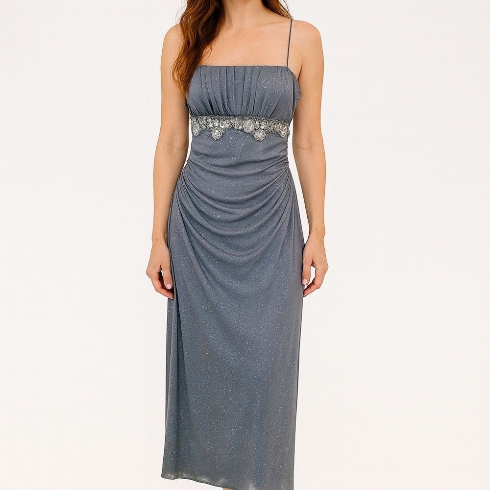 Sparkling ruched gown